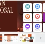 Tangkapan layar antarmuka Canva Code 2.0 yang menampilkan fitur drag-and-drop dan kolom prompt AI untuk membangun landing page.
